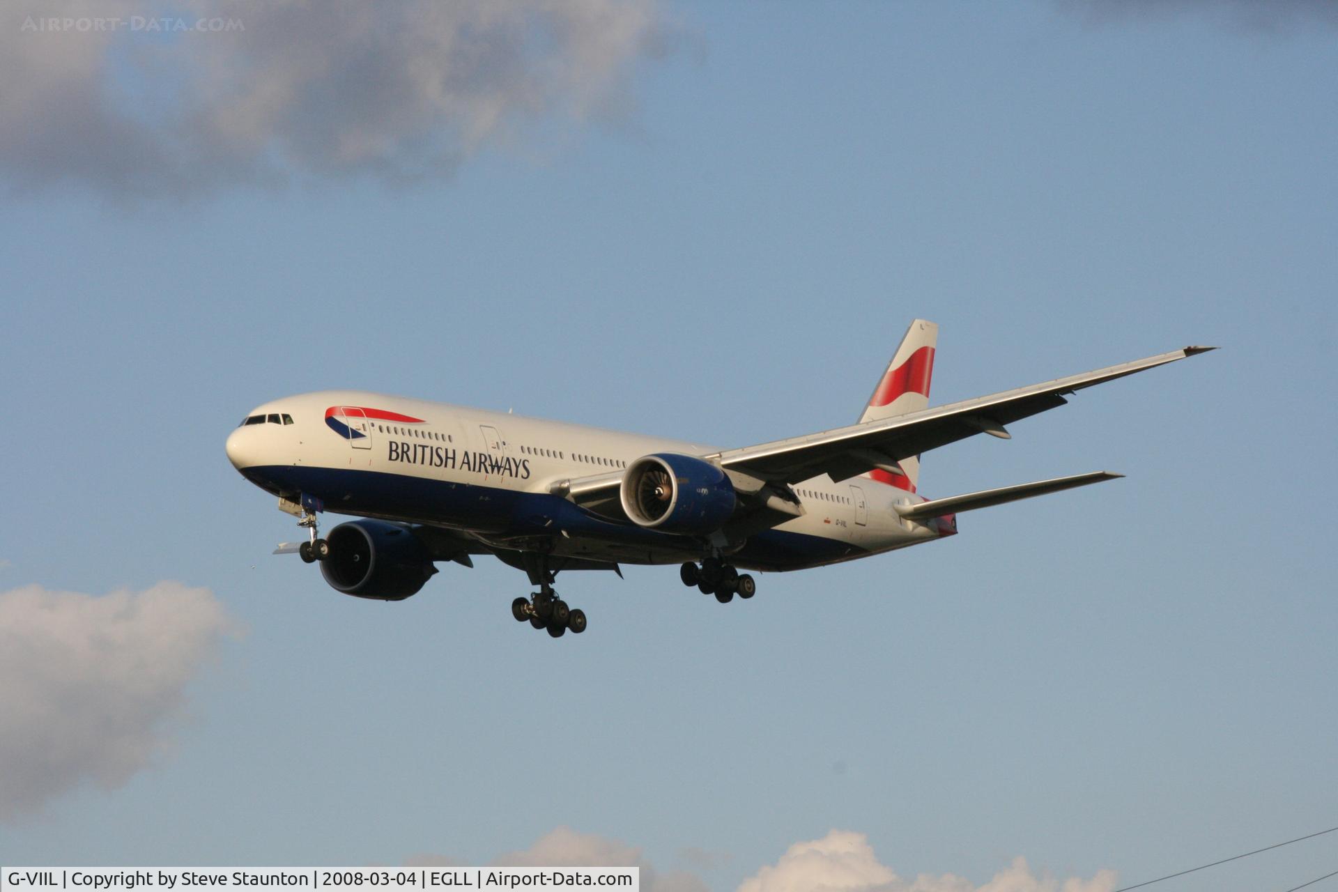 G-VIIL, 1998 Boeing 777-236/ER C/N 27493, Taken at Heathrow Airport March 2008