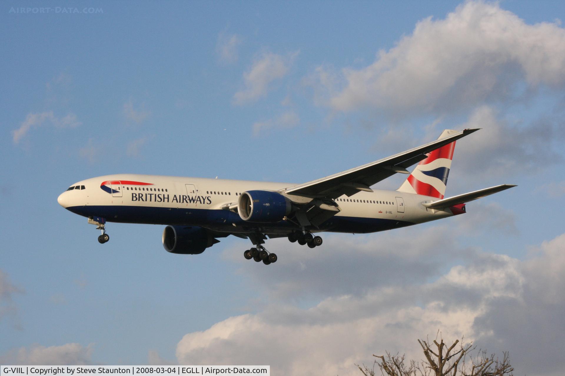G-VIIL, 1998 Boeing 777-236/ER C/N 27493, Taken at Heathrow Airport March 2008