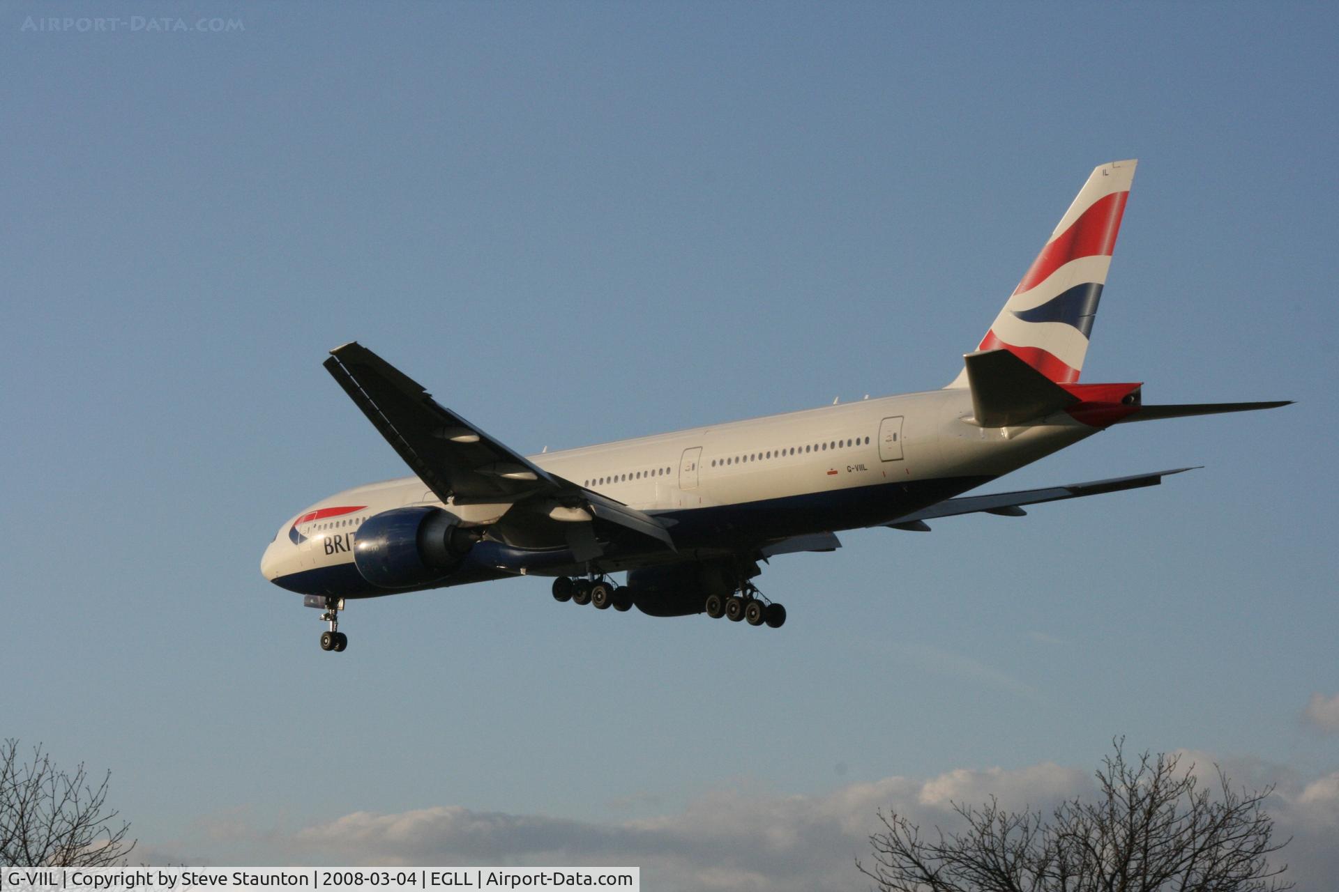 G-VIIL, 1998 Boeing 777-236/ER C/N 27493, Taken at Heathrow Airport March 2008