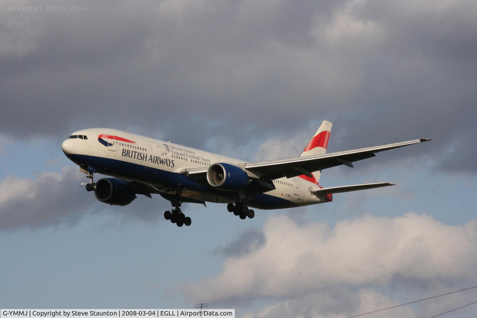 G-YMMJ, 2000 Boeing 777-236 C/N 30311, Taken at Heathrow Airport March 2008