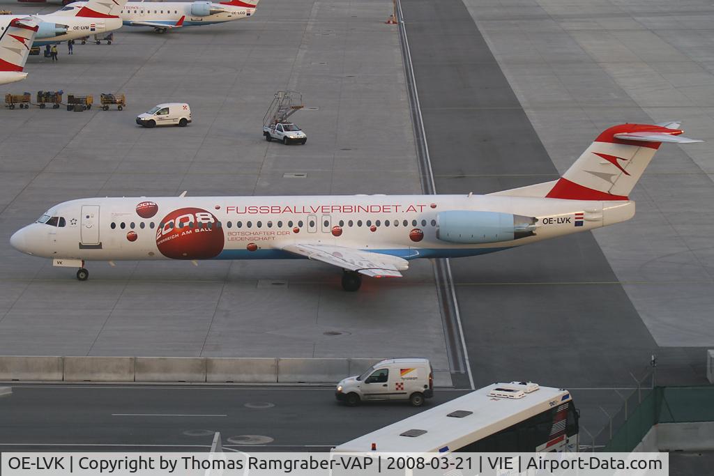 OE-LVK, 1992 Fokker 100 (F-28-0100) C/N 11397, Austrian Arrows Fokker 100