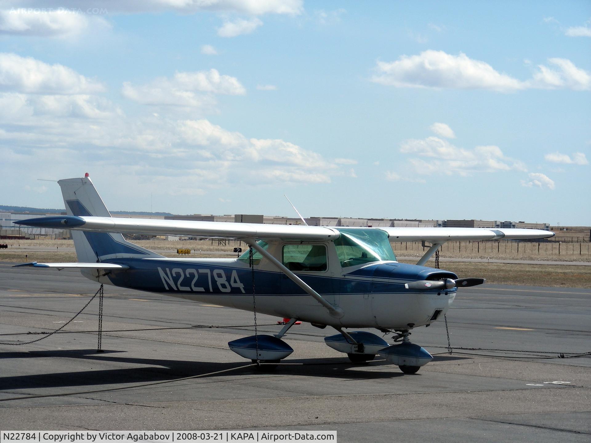 N22784, 1968 Cessna 150H C/N 15068512, Parked at ramp along taxiway Charlie