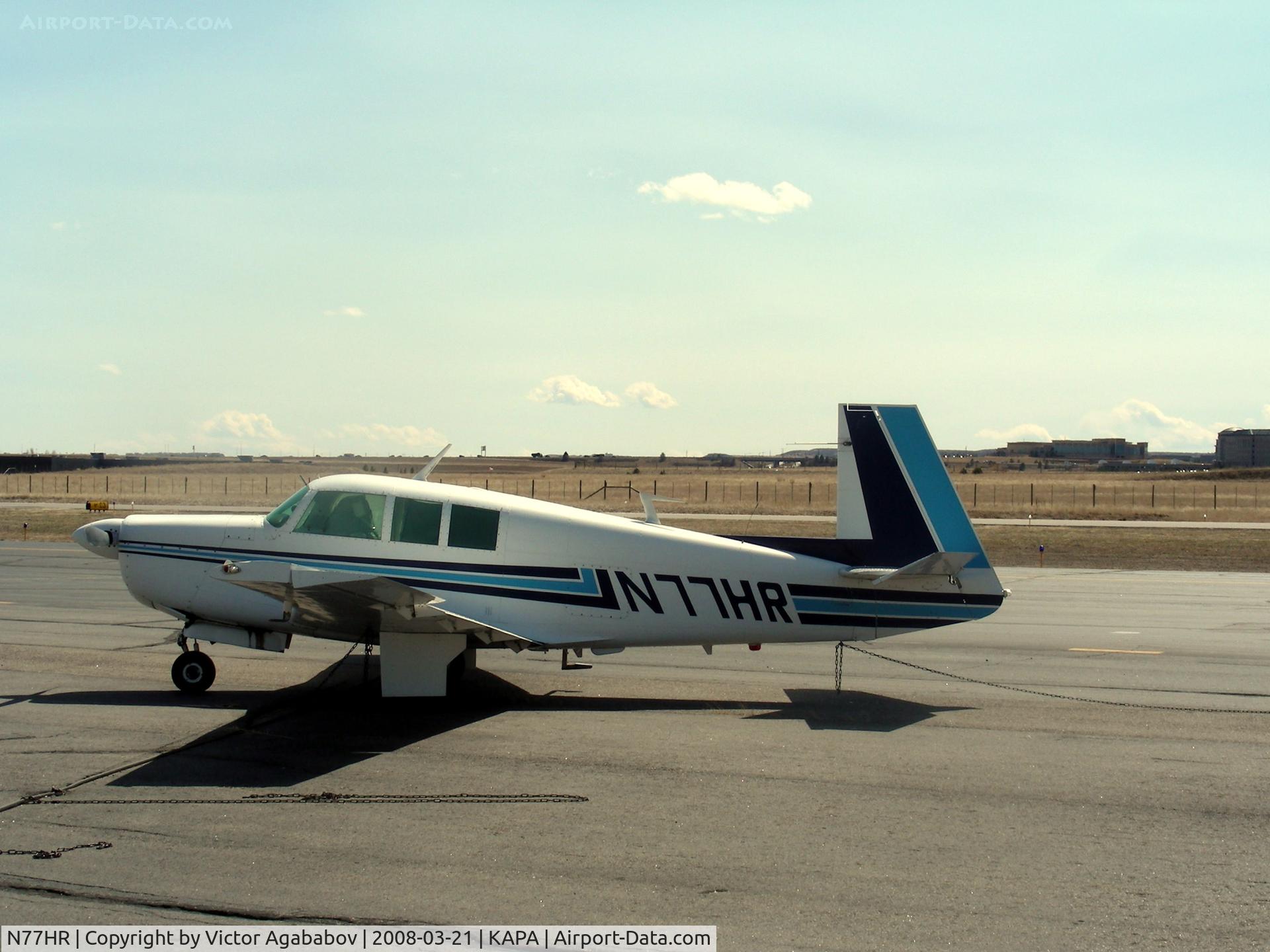 N77HR, 1967 Mooney M20F Executive C/N 670433, Nice font :-)