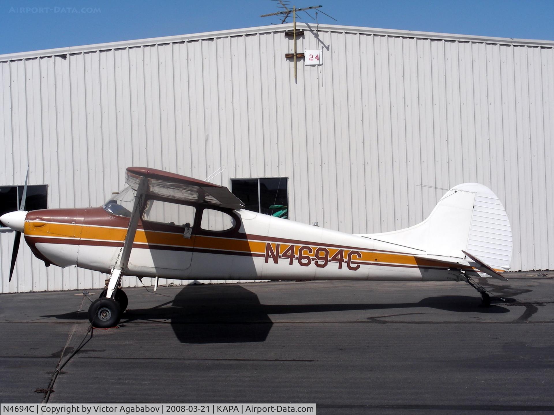 N4694C, 1953 Cessna 170B C/N 25638, At Centennial