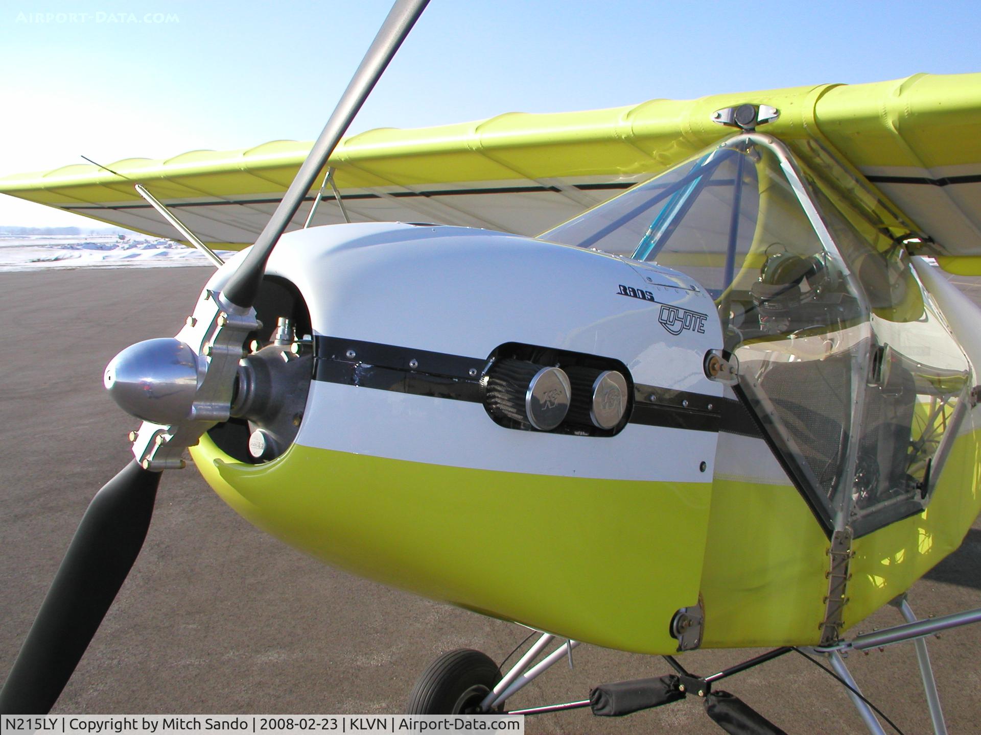 N215LY, 2007 Rans S-4 Coyote I C/N 00299, Parked on the ramp at Airlake.