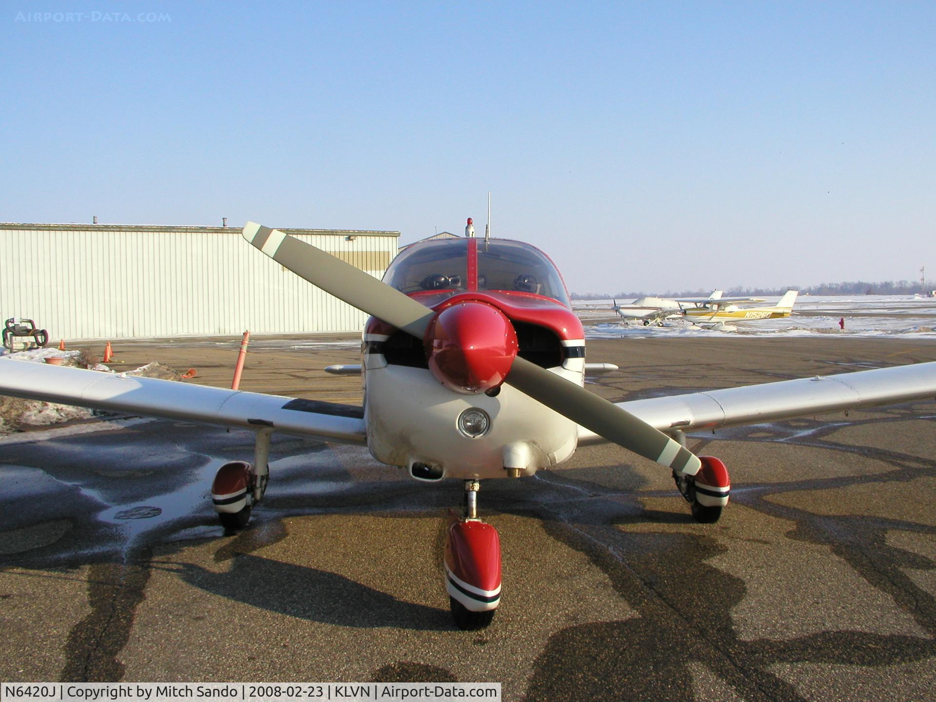 N6420J, 1968 Piper PA-28-180 Cherokee C/N 28-4837, Parked on the ramp at Airlake.