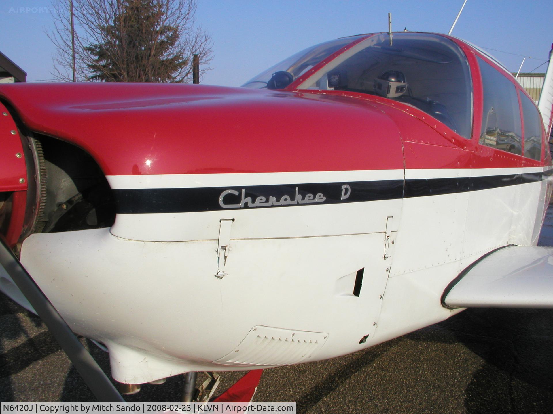 N6420J, 1968 Piper PA-28-180 Cherokee C/N 28-4837, Parked on the ramp at Airlake.