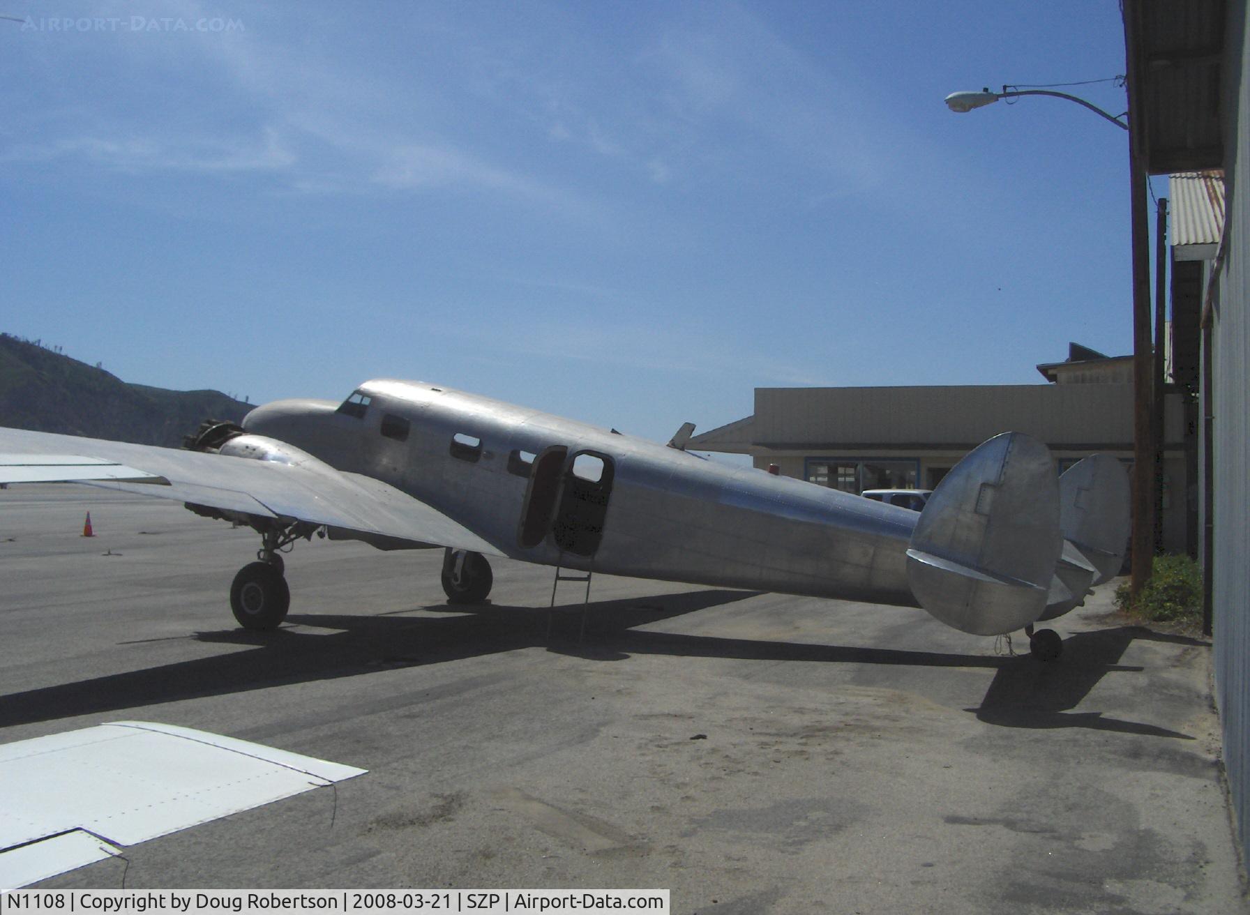 N1108, 1939 Lockheed 12A Electra Junior C/N 1227, 1939 1939 Lockheed 12-A ELECTRA JUNIOR late production, two Pratt & Whitney R-985-SB-2 Wasp Jr. 450 Hp each, cockpit for two, six passengers
