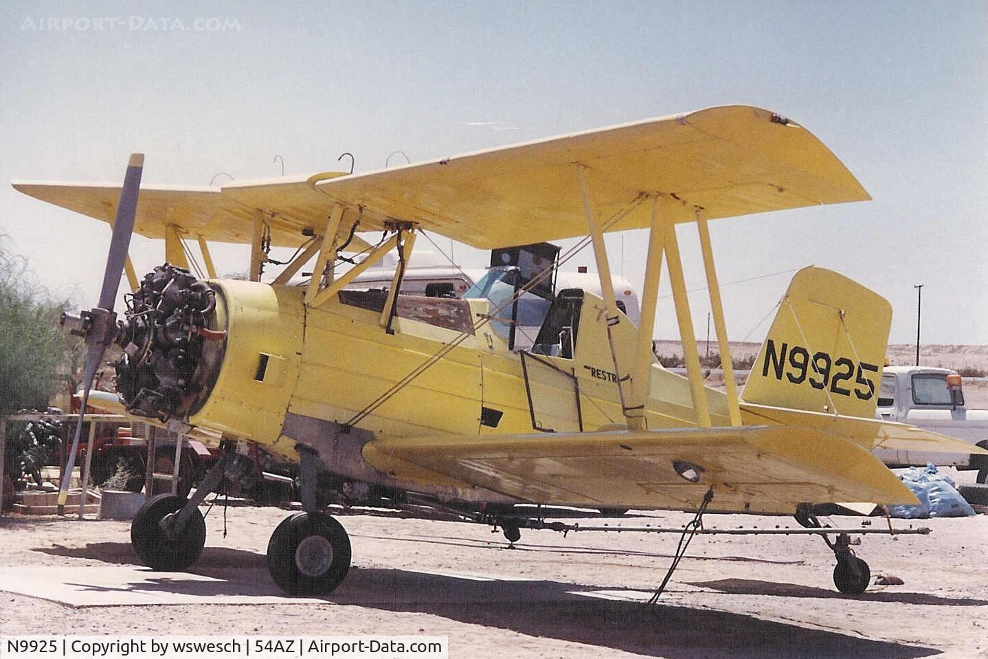 N9925, 1974 Grumman-Schweizer G-164A C/N 1331, 1974 Ag-Cat G-164A, #1331.  Continental R-975 engine.  Aero Applicators - Somerton, Arizona