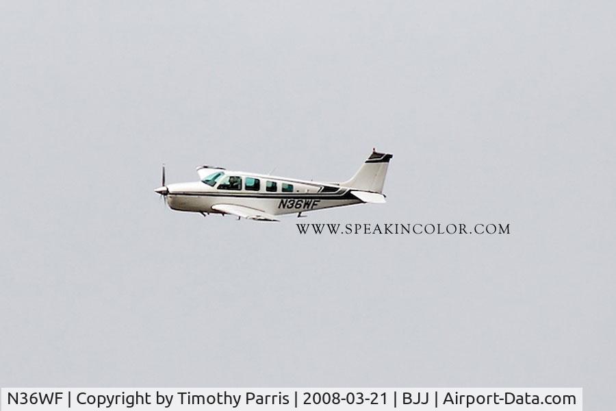N36WF, 1976 Beech A36 Bonanza 36 C/N E-855, Flight of Wooster