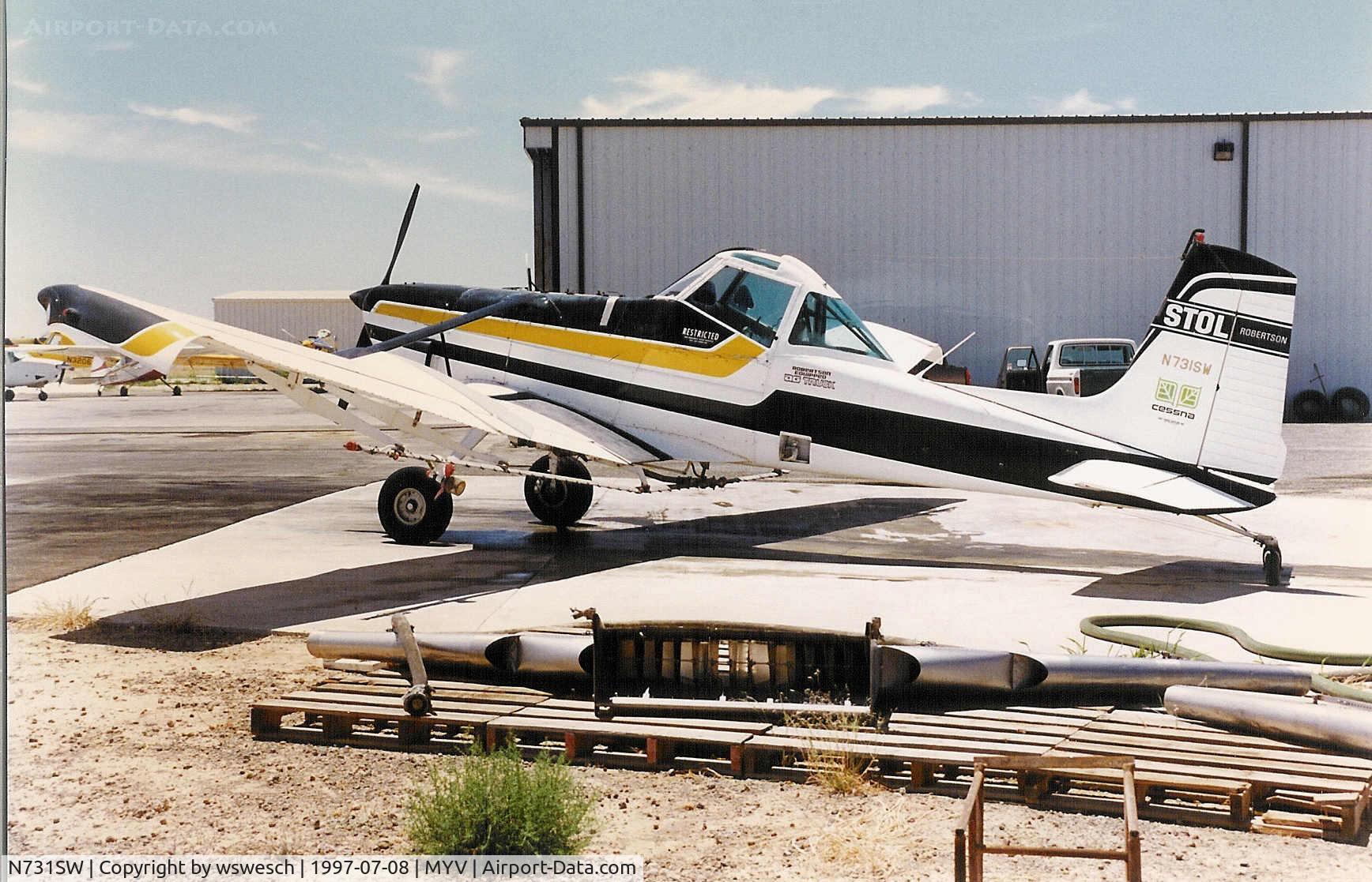 N731SW, 1978 Cessna A188B C/N 18803128T, 1978 Cessna A188b AgTruck, #18803128T.  G.N. Dibble-Marysville, California.