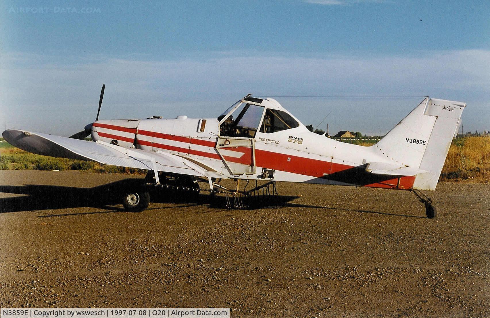 N3859E, 1978 Piper PA-36-375 Brave 375 C/N 36-7802028, 1978 Piper PA-36-375 Brave, 336-7802028.  San Joaquin Air-Lodi, California.