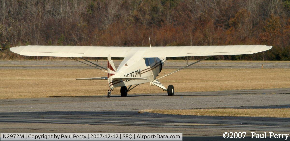 N2972M, 1946 Piper PA-12 Super Cruiser C/N 12-1459, Gassed up, rolling out, and ready to go