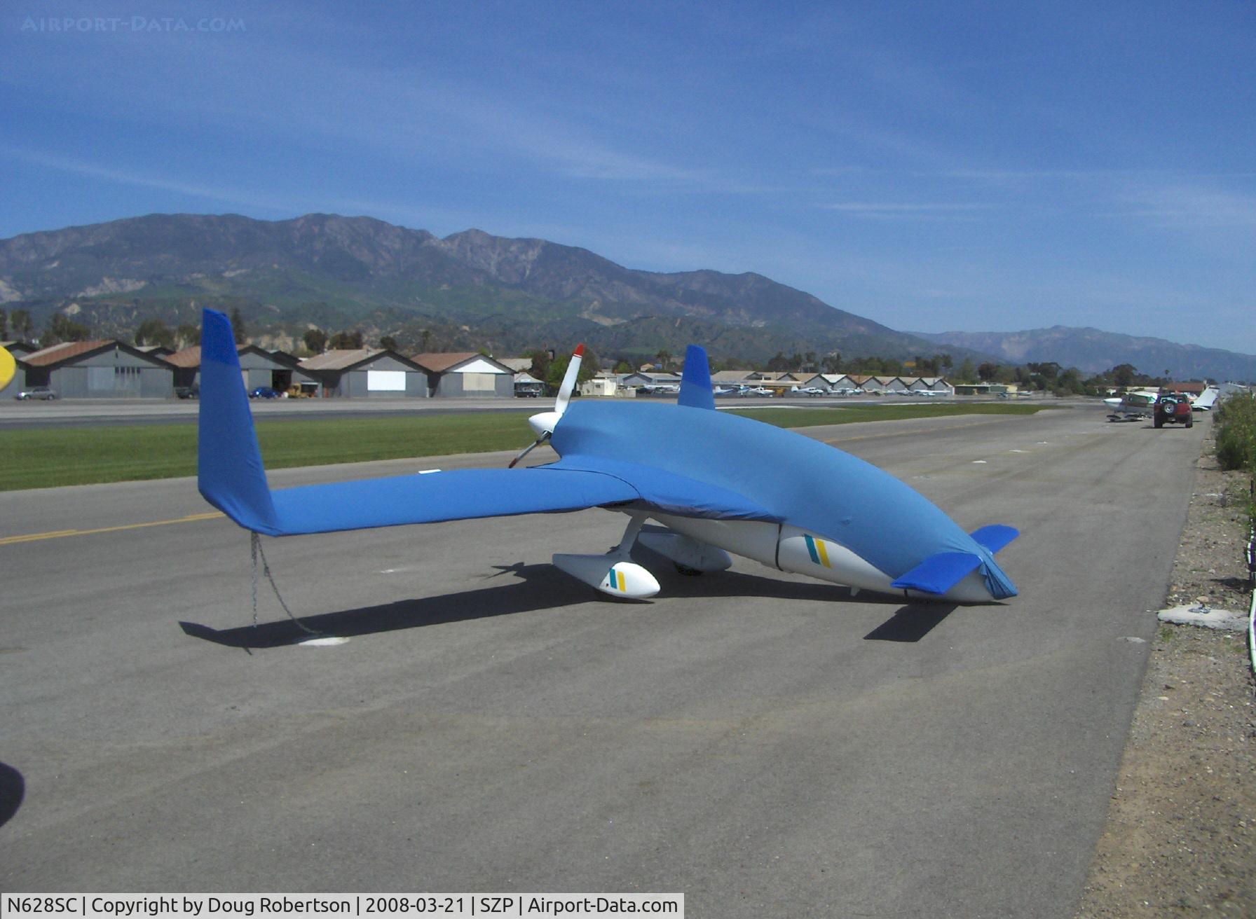 N628SC, Gyroflug SC-01B-160 Speed Canard C/N S-29, Gyroflug SC 01 B 160 SPEED CANARD, Lycoming O-320-D1A, 160 Hp pusher engine. Nearly full protective cover fits like a good suit!