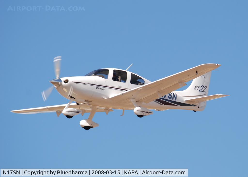 N17SN, 2001 Cirrus SR22 C/N 0115, On final approach to 17L.