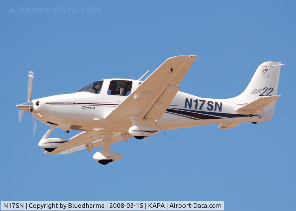 N17SN, 2001 Cirrus SR22 C/N 0115, On final approach to 17L.