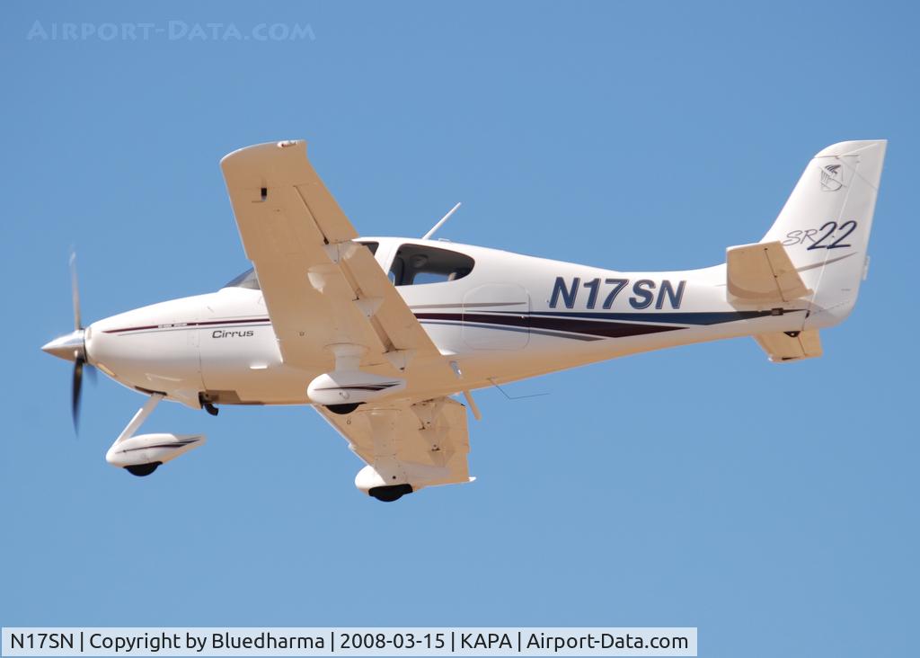 N17SN, 2001 Cirrus SR22 C/N 0115, On final approach to 17L.