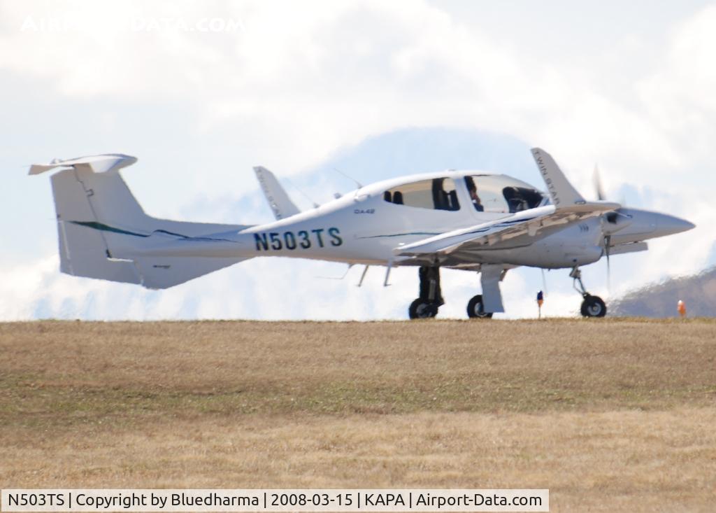 N503TS, 2007 Diamond DA-42 Twin Star C/N 42.AC103, Takeoff on 17L.