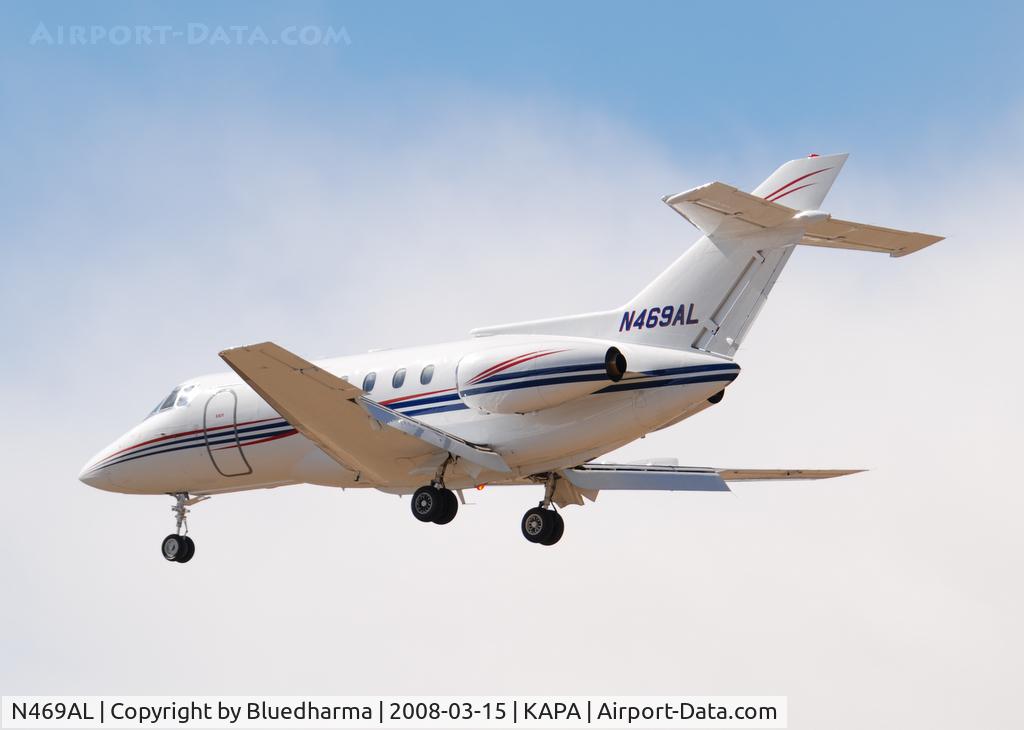 N469AL, 1986 British Aerospace BAe.125 Series 800A C/N 258067, Approach to 17L.