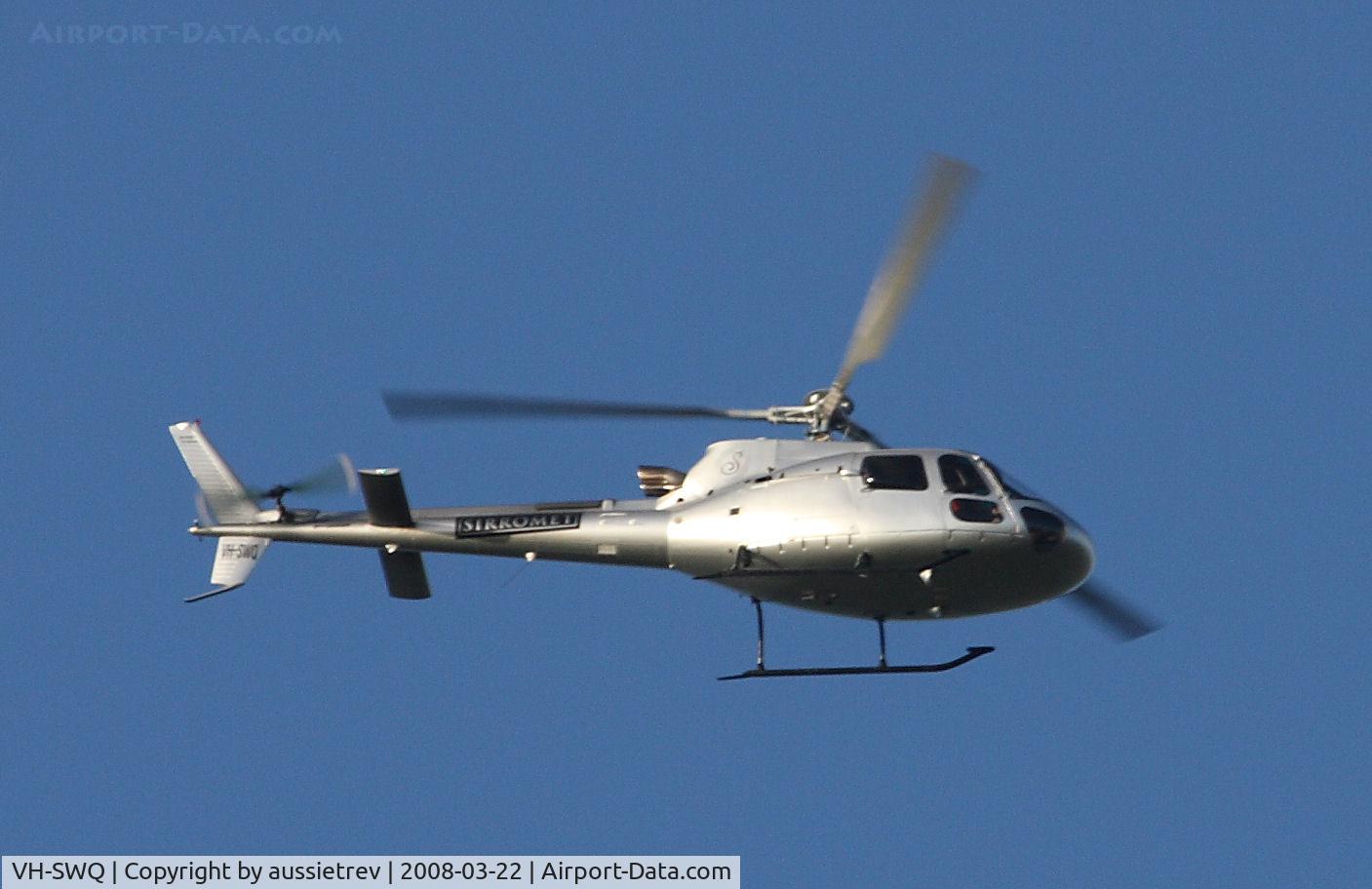 VH-SWQ, Eurocopter AS-350B-3 Ecureuil Ecureuil C/N Not found VH-SWQ, Reissue of number to a Eurocopter AS 35083