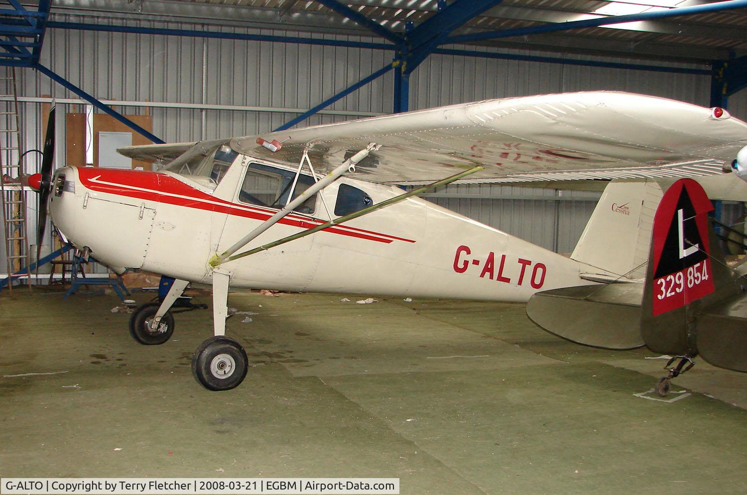 G-ALTO, 1948 Cessna 140 C/N 14253, 1948 built Cessna 140 still going strong at Derby Eggington