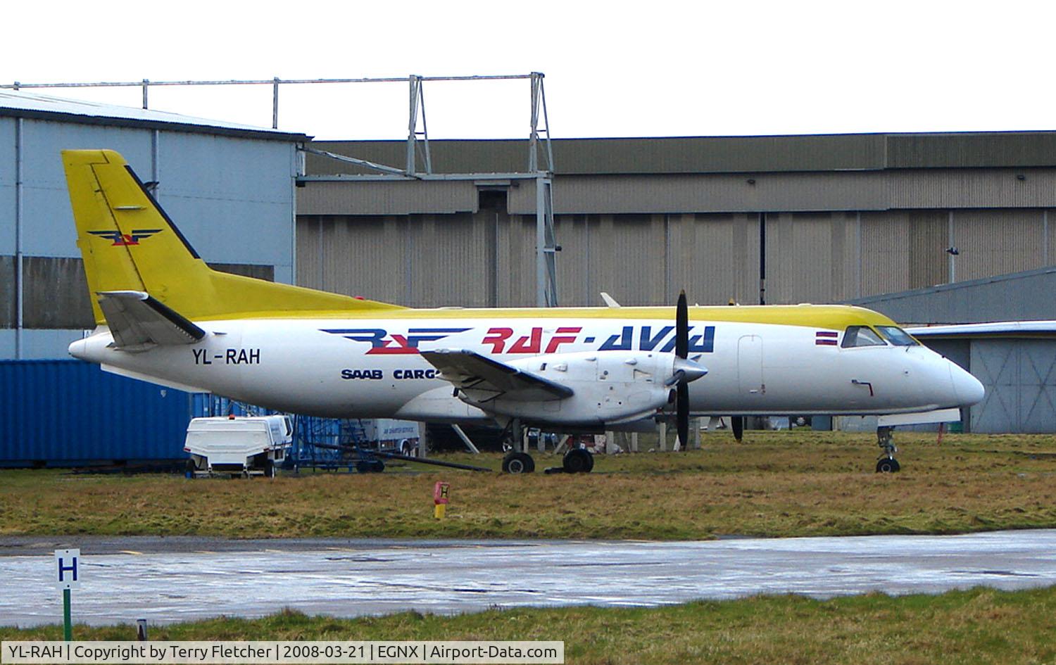 YL-RAH, 1986 Saab 340A(F) C/N 340A-081, Saab 340 converted to Freighter , previously wore registrations EC-IRD , OH-SAC , N374DC and F-GELG