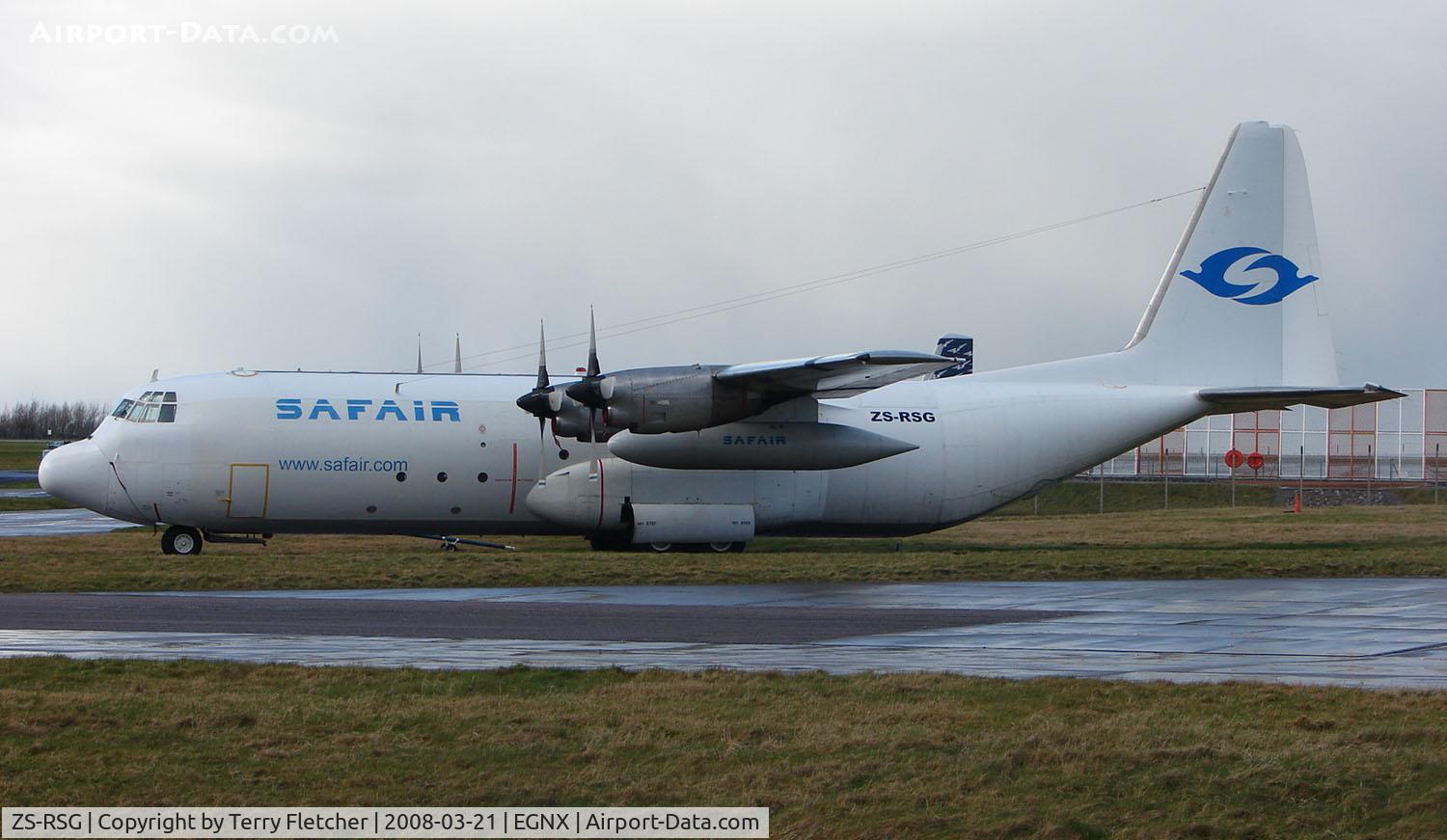 ZS-RSG, 1974 Lockheed L-100-30 Hercules (L-382) C/N 382-4565, Although South African registered - this aircraft is based in the UK