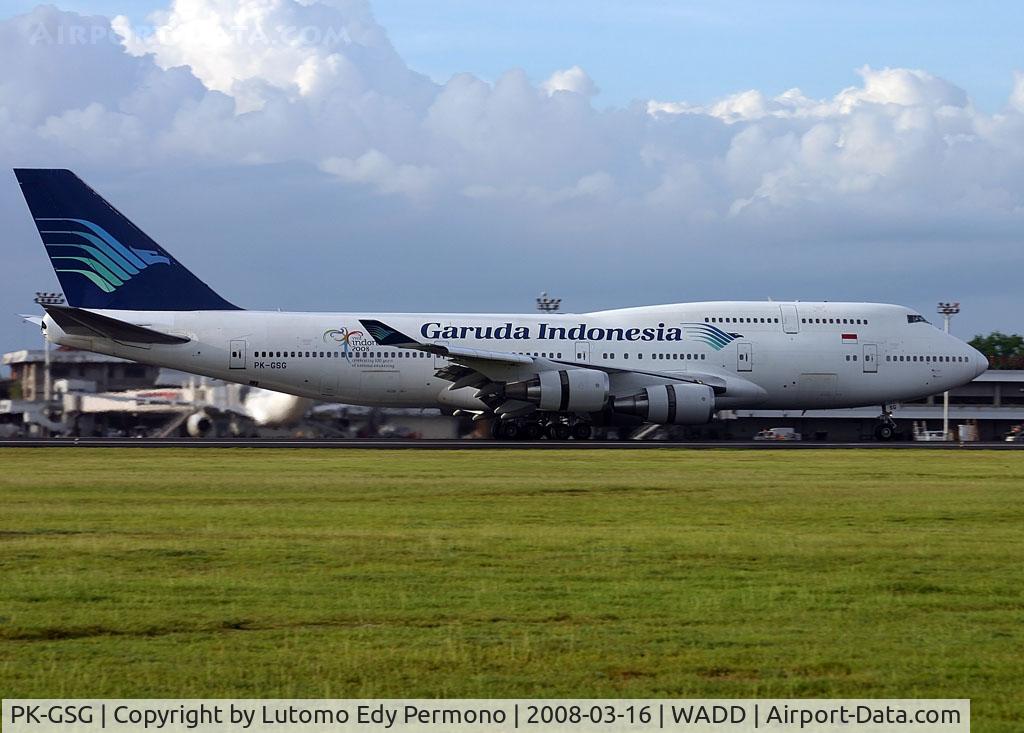 PK-GSG, 1993 Boeing 747-4U3 C/N 25704, Garuda