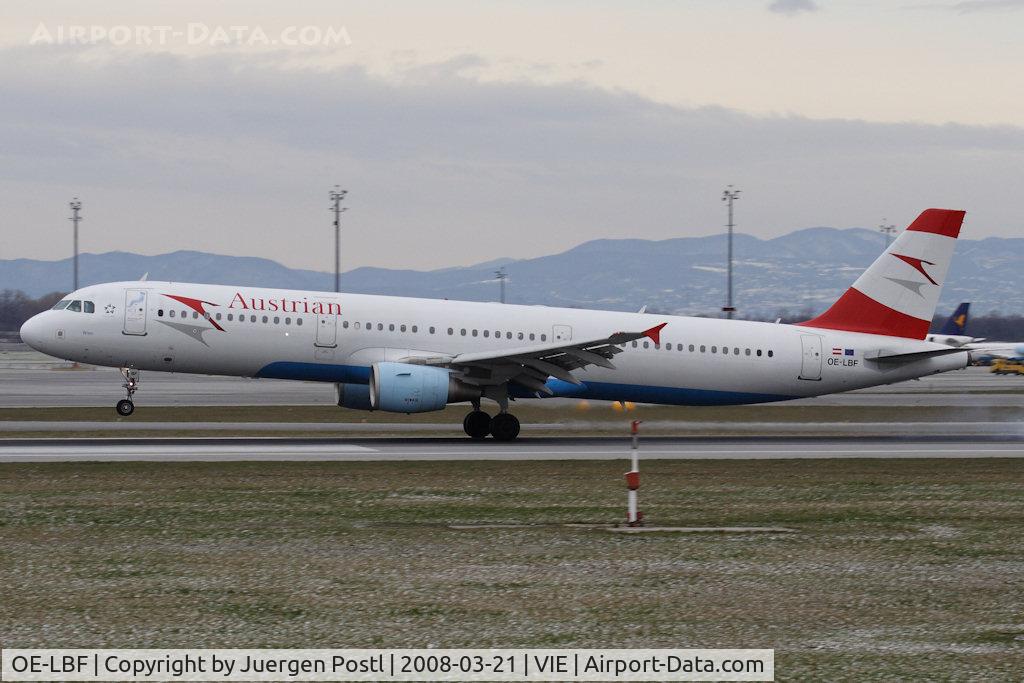 OE-LBF, 2001 Airbus A321-211 C/N 1458, Airbus A321-211