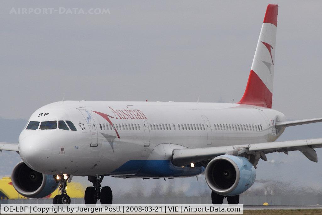 OE-LBF, 2001 Airbus A321-211 C/N 1458, Airbus A321-211