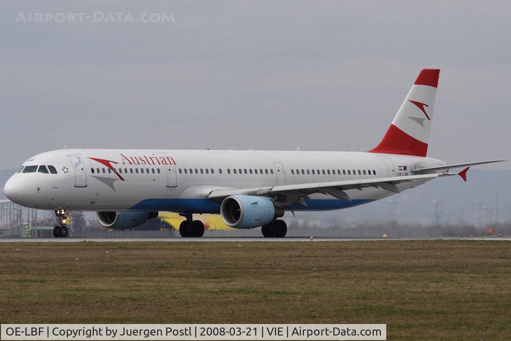 OE-LBF, 2001 Airbus A321-211 C/N 1458, Airbus A321-211