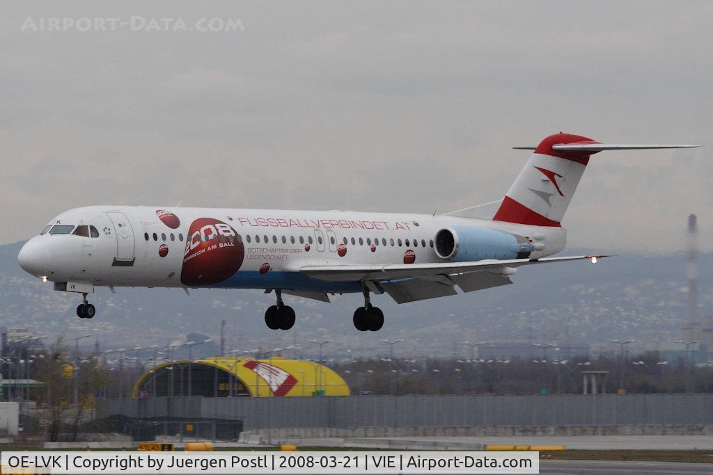 OE-LVK, 1992 Fokker 100 (F-28-0100) C/N 11397, Fokker100