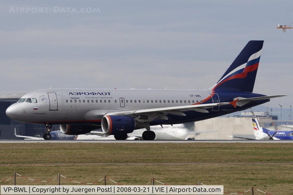 VP-BWL, 2004 Airbus A319-111 C/N 2243, Airbus A319-111