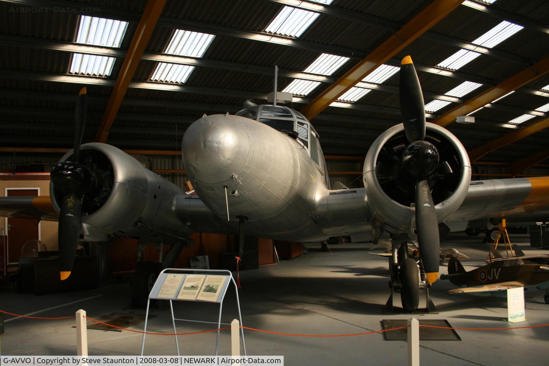 G-AVVO, Avro 652A Anson C.19 Srs 2 C/N 34219, Newark Air Museum, March 2008