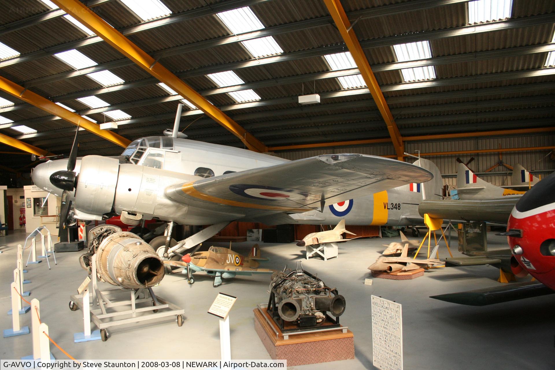 G-AVVO, Avro 652A Anson C.19 Srs 2 C/N 34219, Newark Air Museum, March 2008