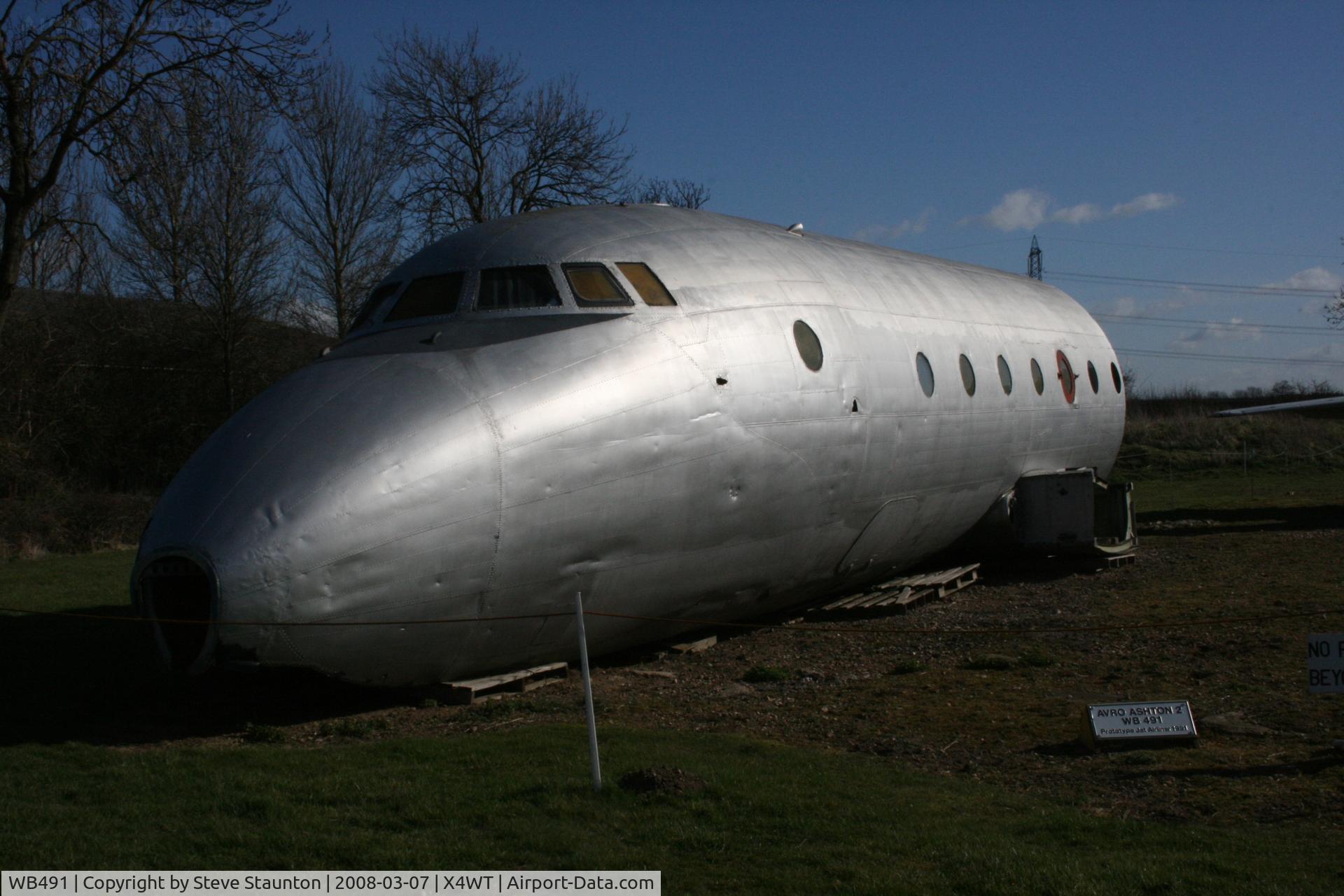 WB491, 1951 Avro 706 Ashton C/N 1396, Newark Air Museum, March 2008