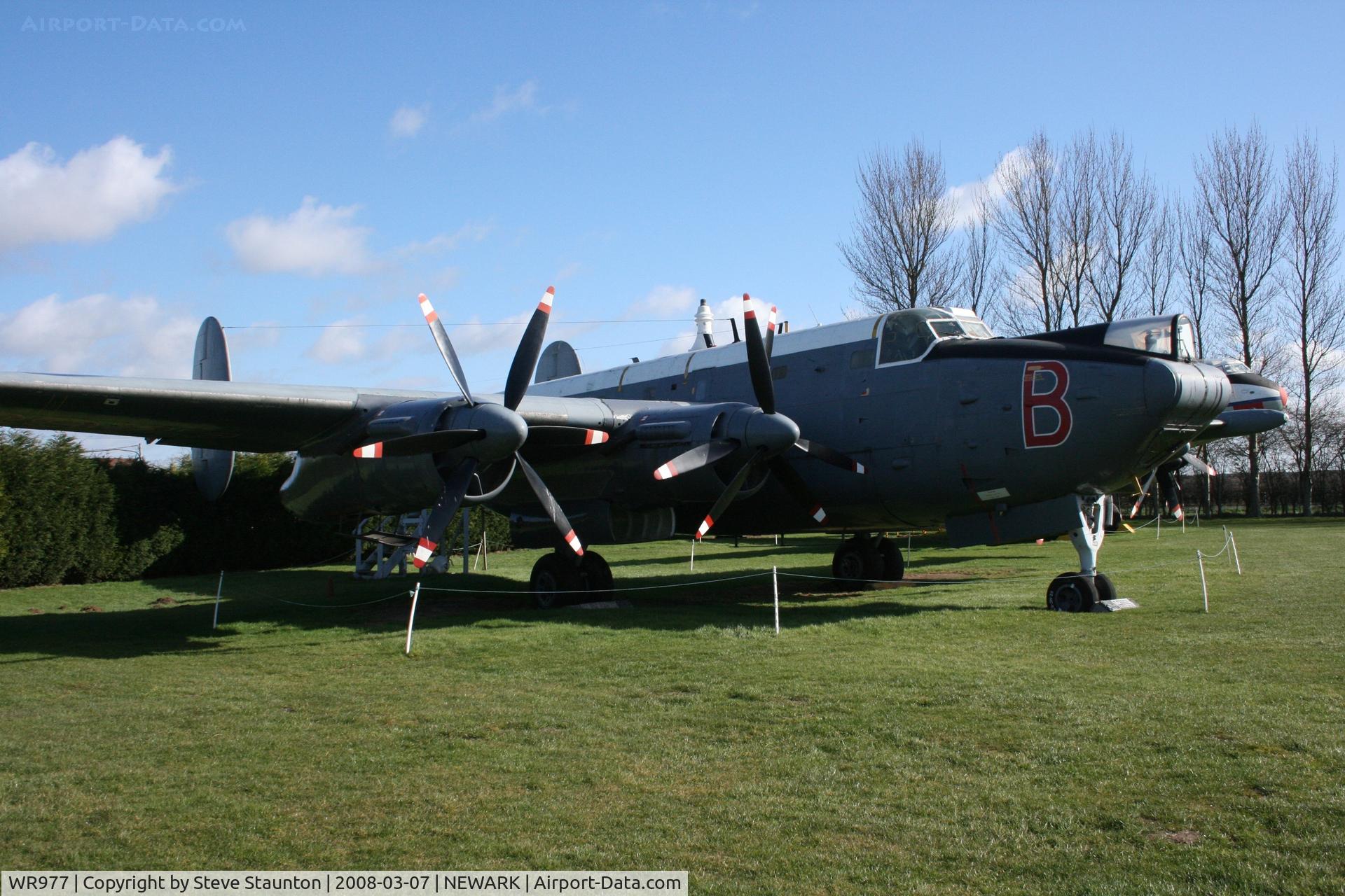 WR977, Avro 716 Shackleton MR.3 C/N Not found WR977, Newark Air Museum, March 2008