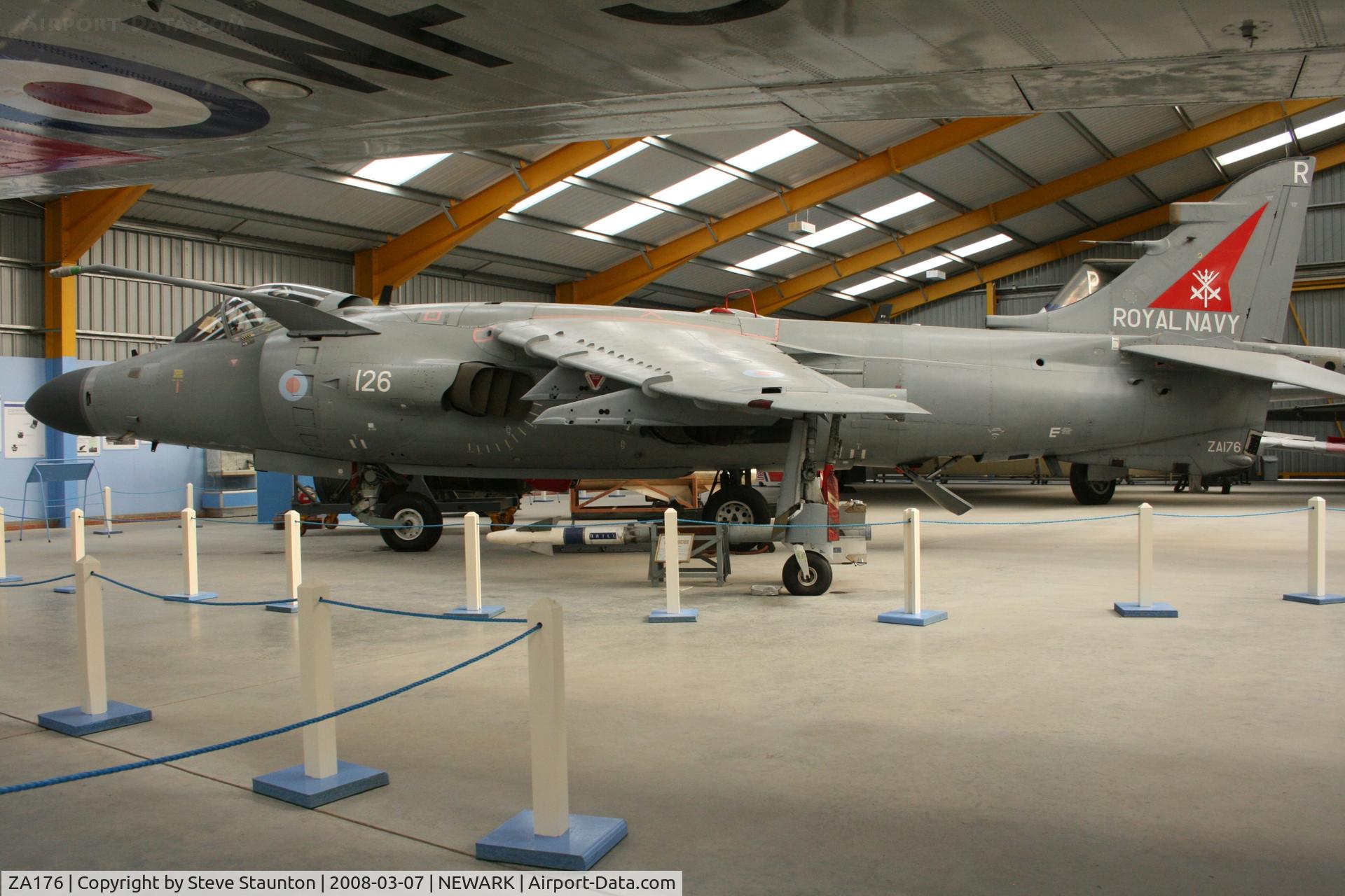 ZA176, 1981 British Aerospace Sea Harrier F/A.2 C/N 41H-912027/P6, Newark Air Museum, March 2008