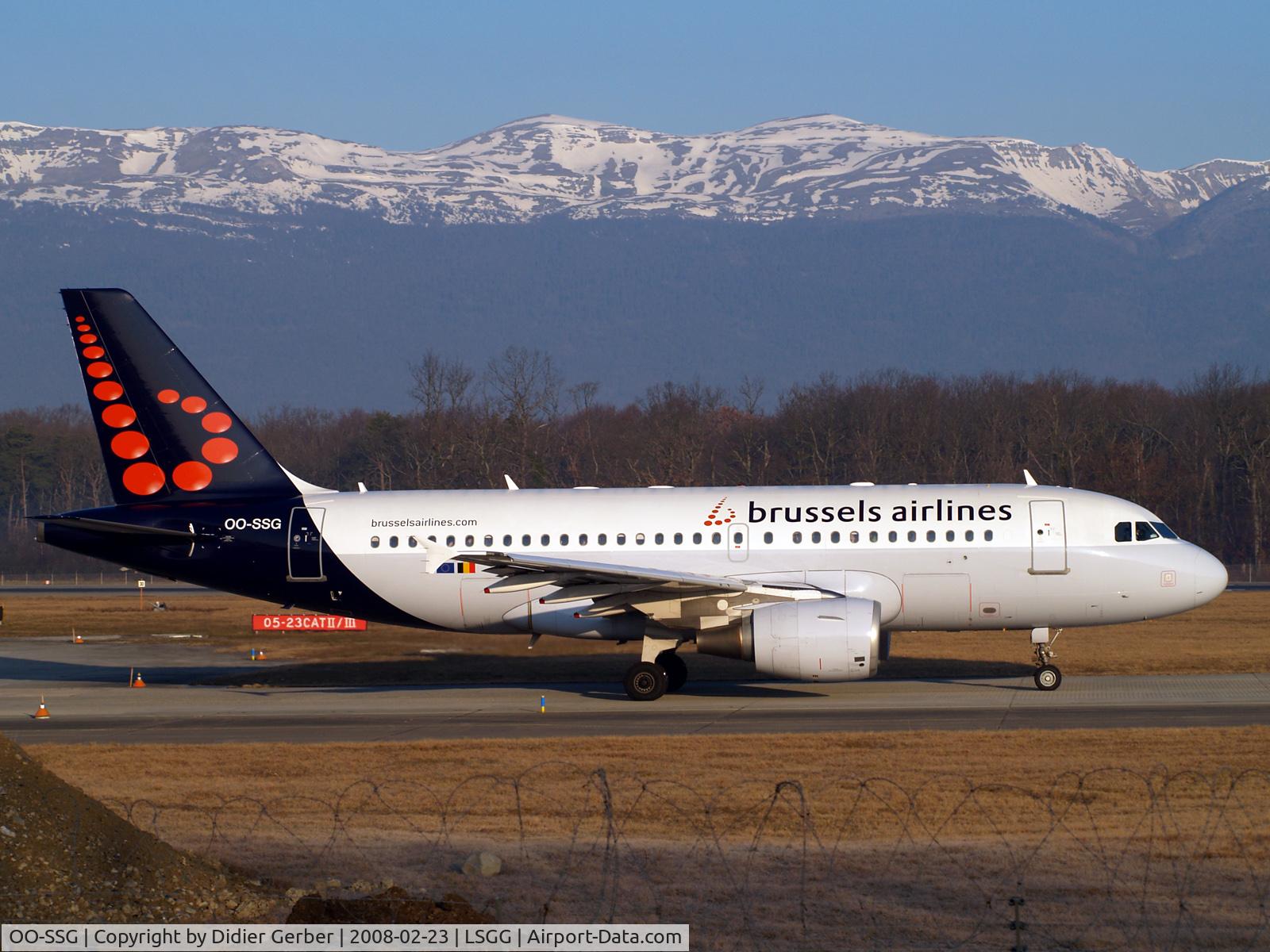 OO-SSG, 2000 Airbus A319-112 C/N 1160, Taxiing to rwy 23