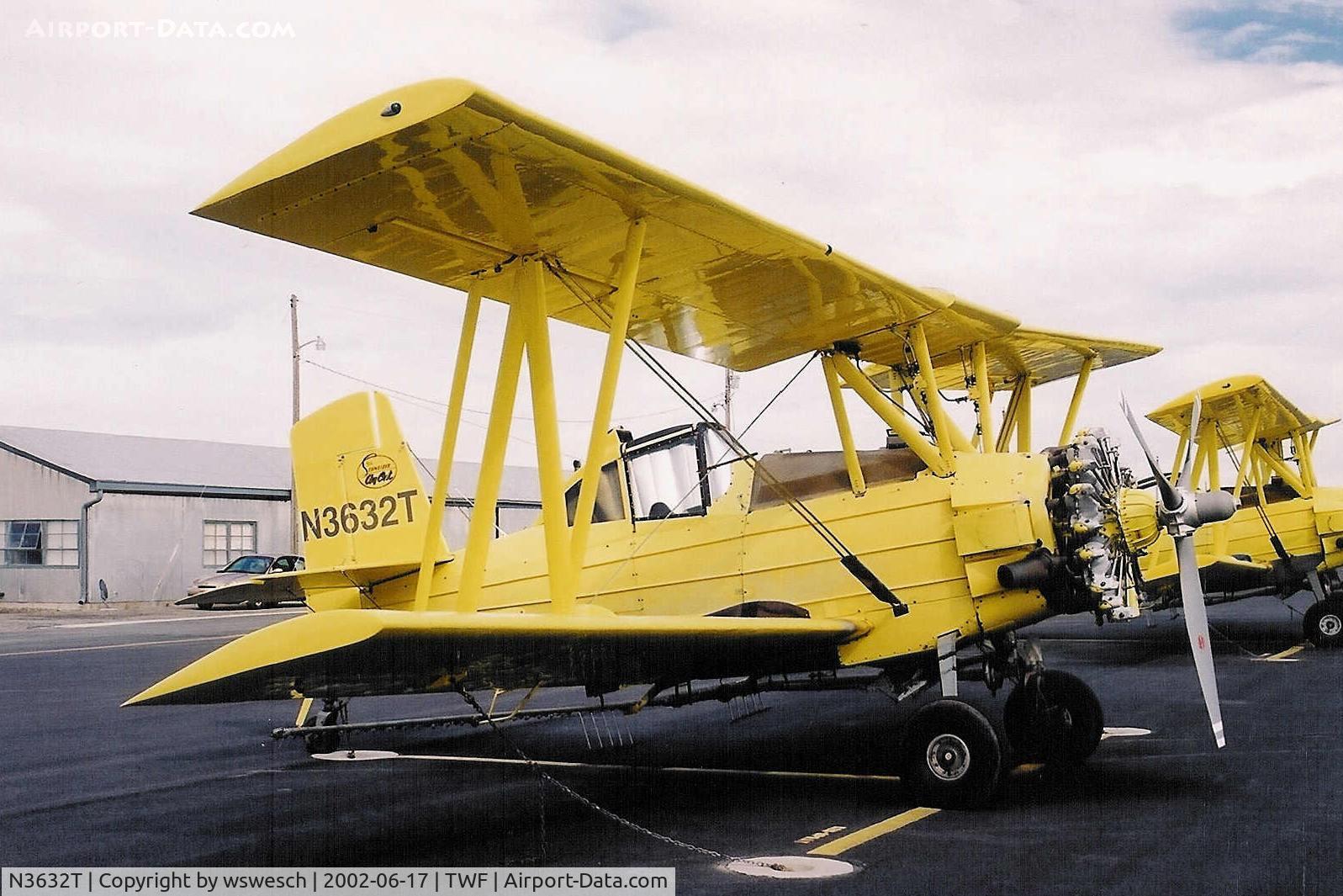 N3632T, 1985 Schweizer Aircraft Corp G-164B C/N 772B, 1985 Ag-Cat G-164B, #772B, with a R-1340-59 
