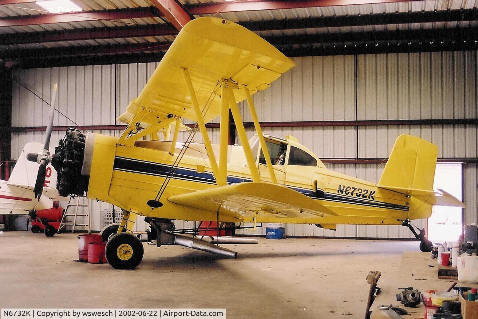 N6732K, 1978 Grumman-Schweizer G-164C C/N 27C, 1978 Ag-Cat G-164C, #27C.  R-1820 