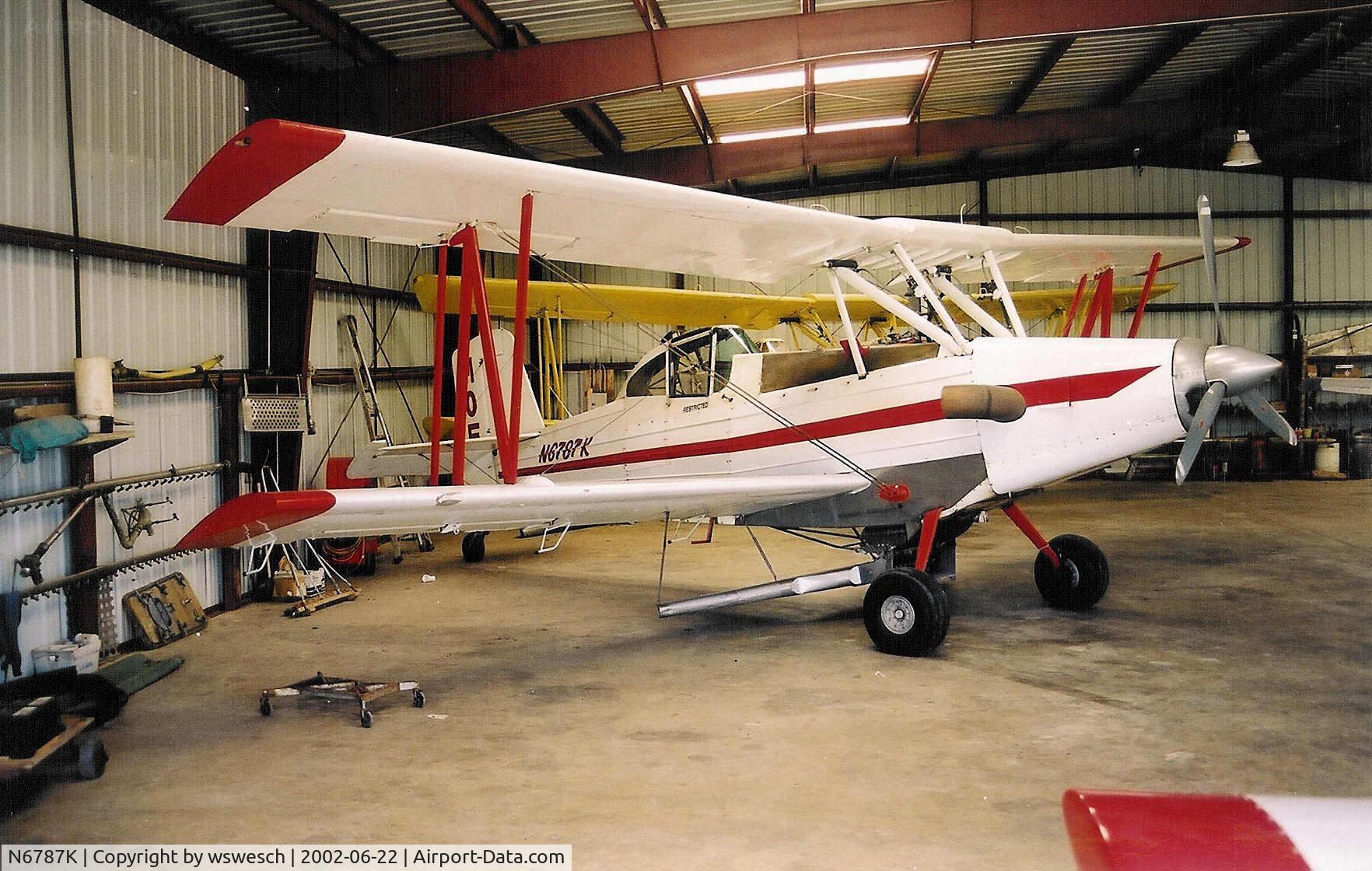 N6787K, 1978 Grumman-Schweizer G-164C C/N 37 C, 1978 Ag-Cat G-164C, #37C.  -6 Garrett conversion.  Moe's Crop Dusting - Pleasant Grove, California.