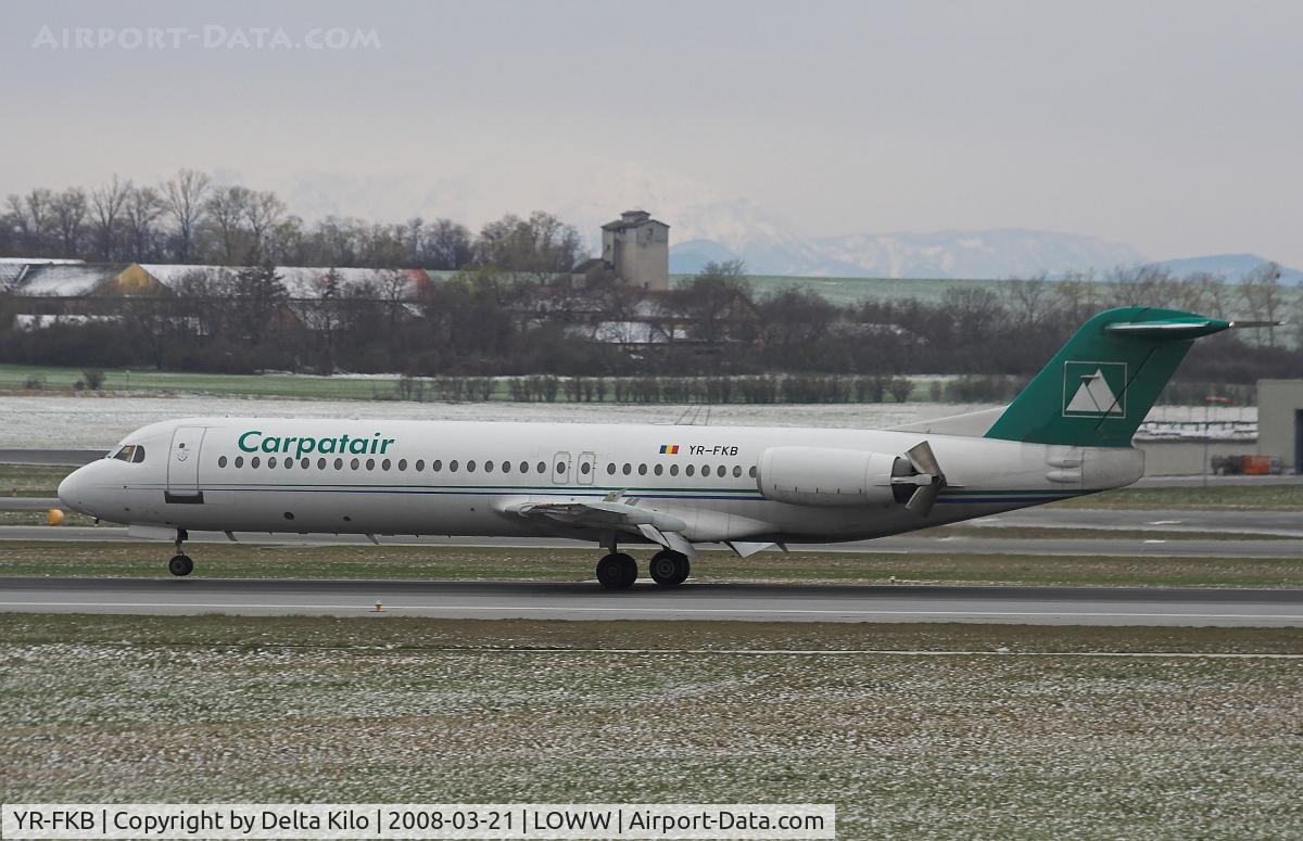 YR-FKB, 1991 Fokker 100 (F-28-0100) C/N 11369, CARPATAIR  Fokker 28-0100
