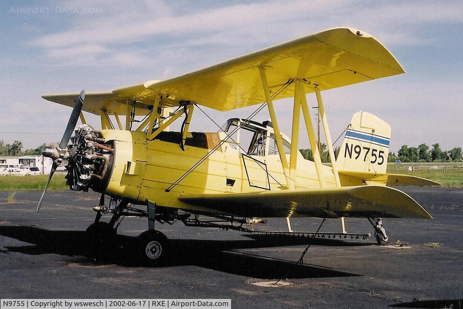 N9755, 1974 Grumman-Schweizer G-164A C/N 1250, 1974 Ag-Cat G-164A, #1250.  DC Ag - Rexburg, Idaho.