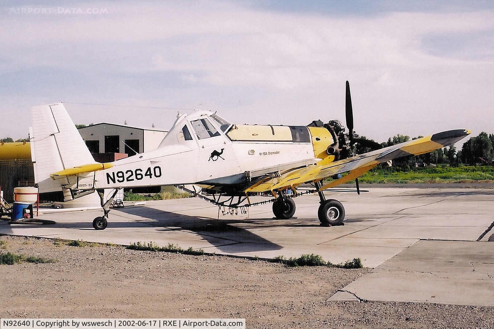 N92640, 1995 PZL-Mielec M-18A C/N 1Z025-22, 1995 WSK-PZL M-18A Dromader, #1Z025-22.  Kelsey Flying Service - Rexburg, Idaho.
