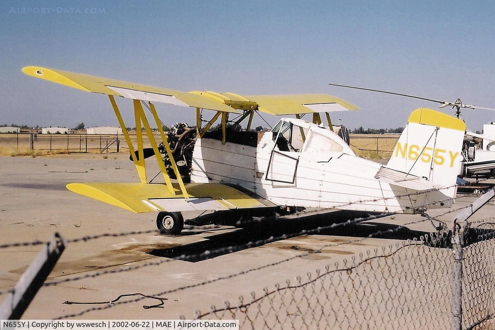 N655Y, Grumman G-164 C/N 309, 1964 Ag-Cat G-164, #309.  S & S Flying Service - Madera, California.