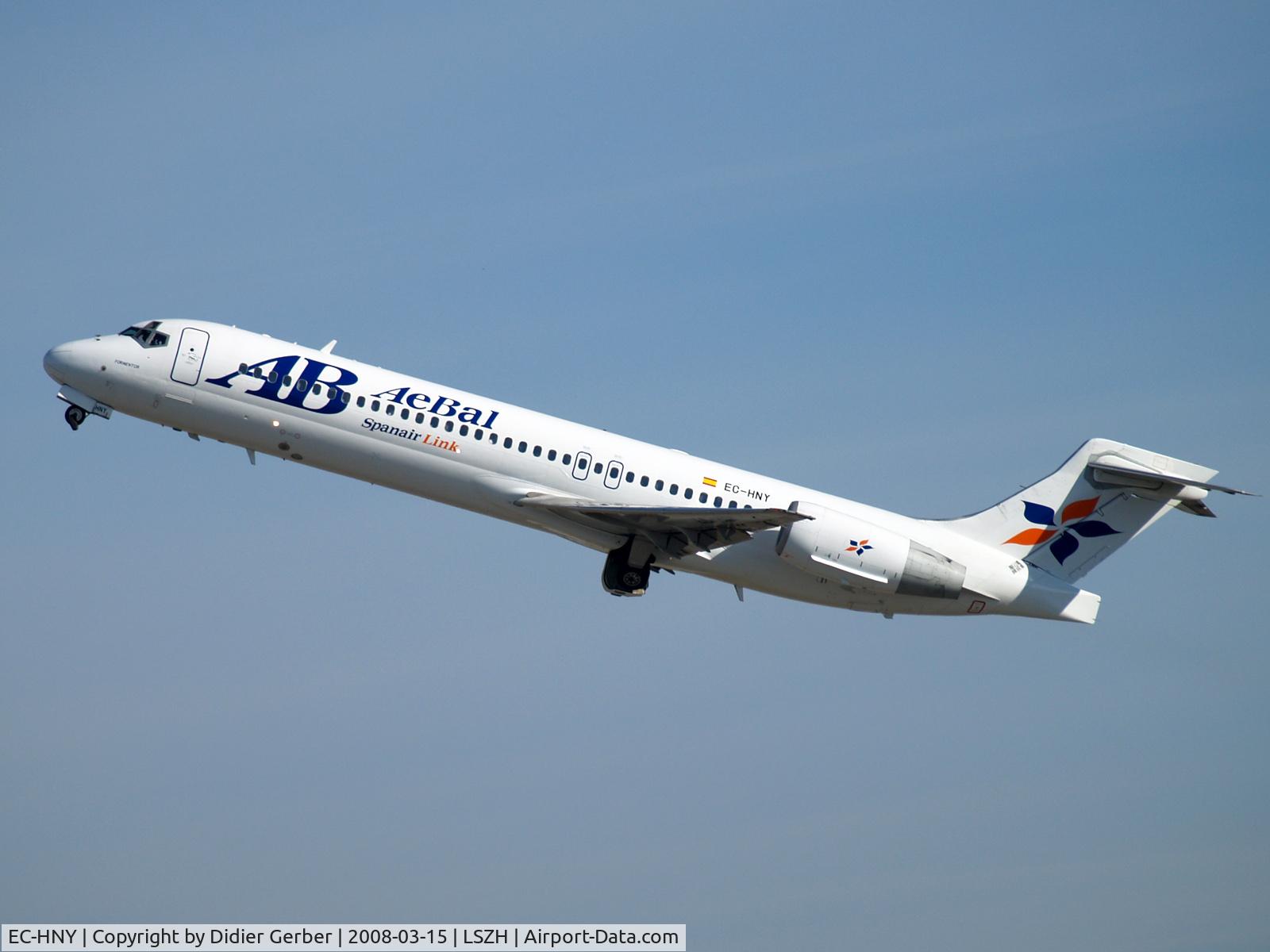 EC-HNY, 2000 Boeing 717-2CM C/N 55059, Take-off on rwy 28