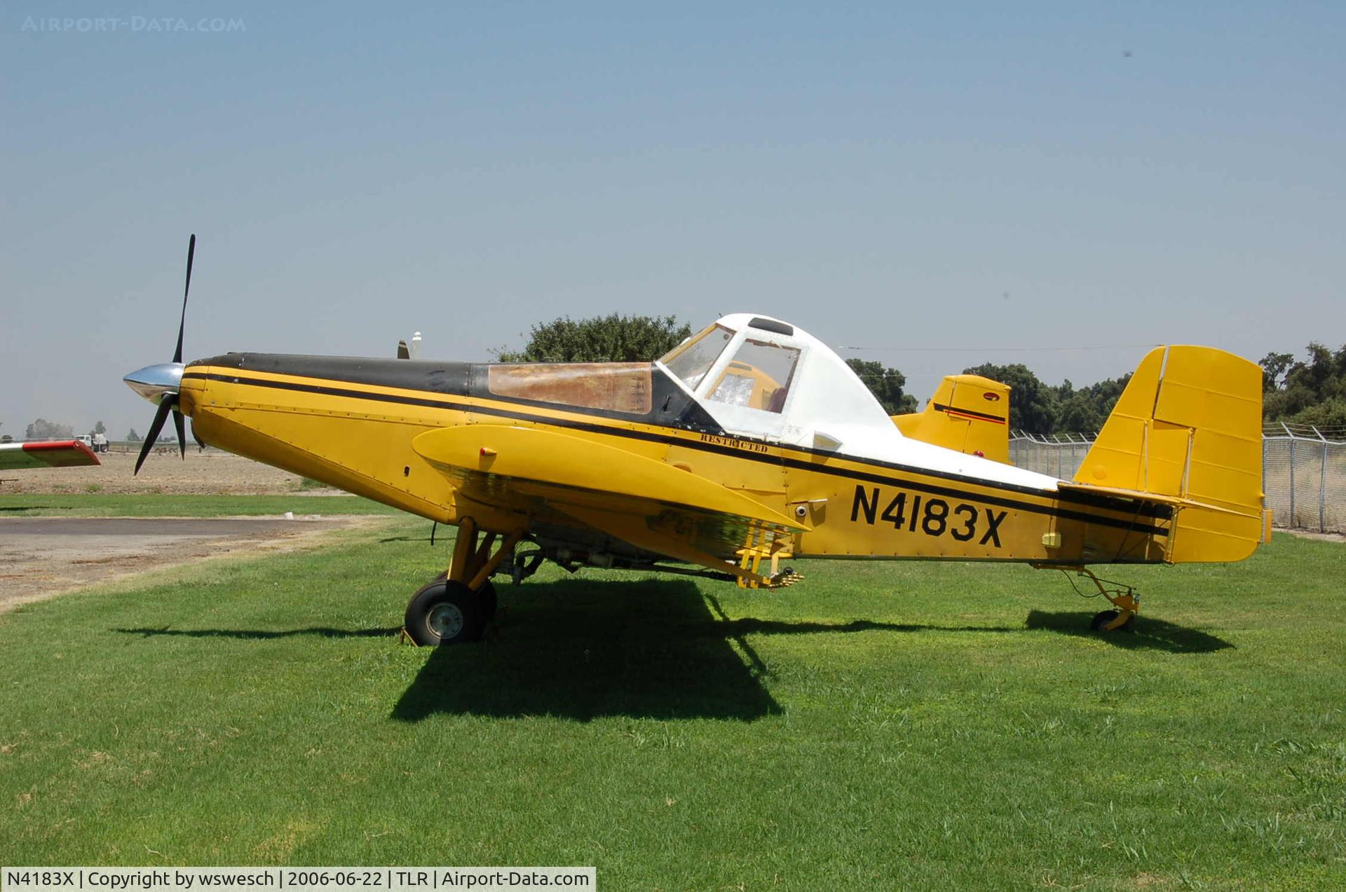 N4183X, 1974 Rockwell International S-2R Turbo Thrush Commander C/N 1944R, 1974 Rockwell S-2R Thrush, #1944R.  -1 Garrett.  Johnston Aircraft Service - Tulare, California.