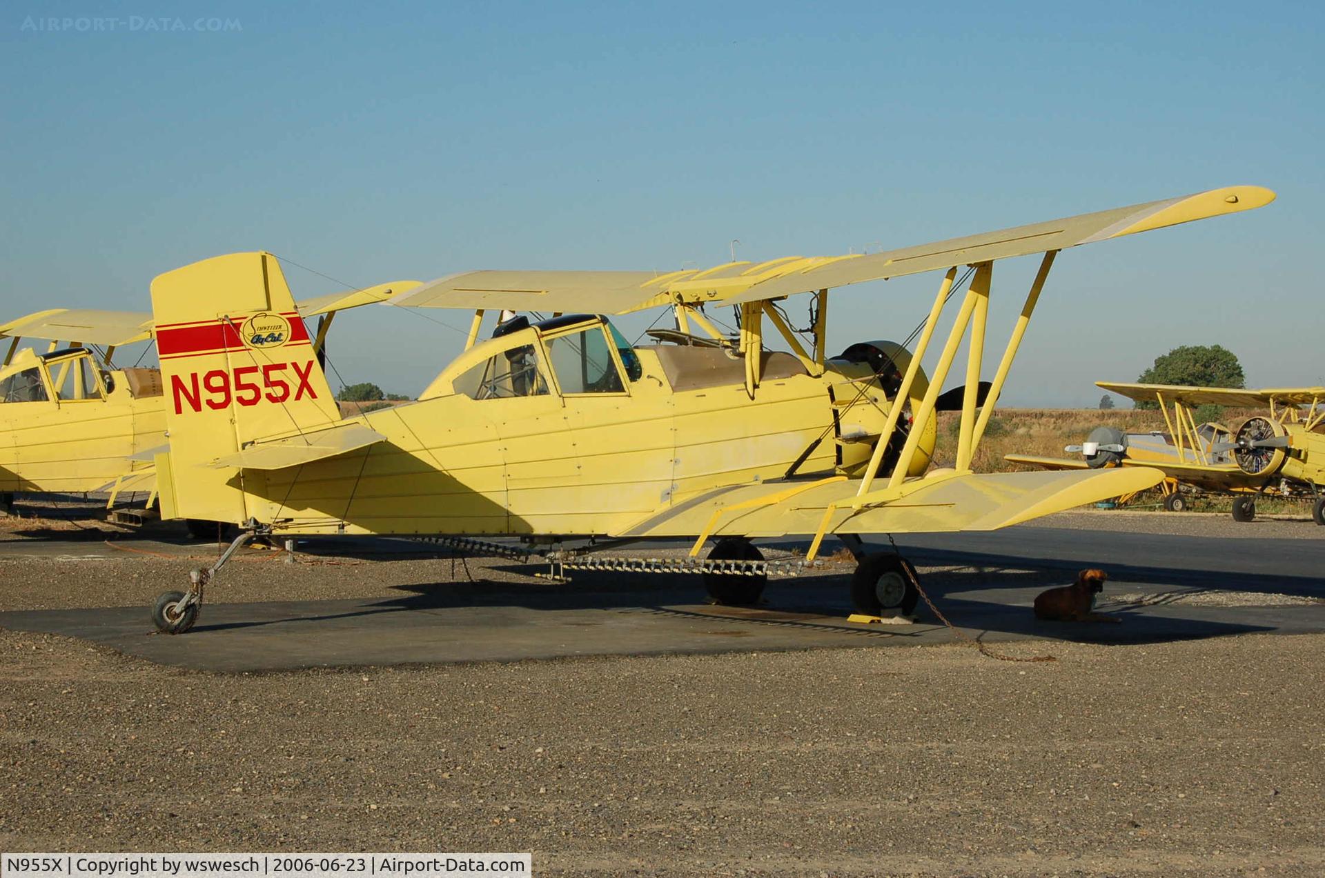 N955X, 1967 Grumman G-164A C/N 469, 1967 Ag-Cat G-164A, #469.  Harding Flying Service - Courtland, California.