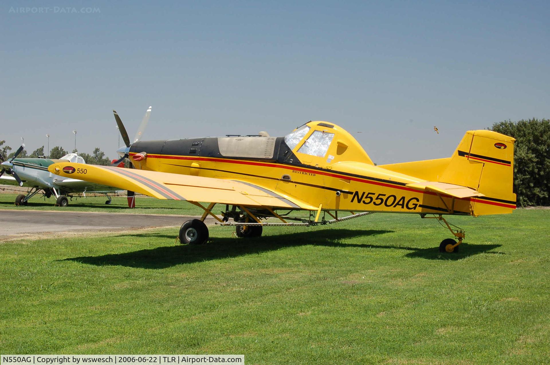 N550AG, 2004 Thrush Aircraft Inc S2RHG-T34 C/N T34HG-103, 2004 Thrush aircraft S2RHG-T34, #T34HG-103.  -45R engine.  Johnston Aircraft Service - Tulare, California.